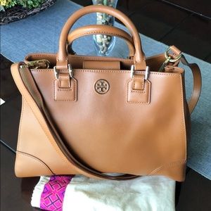 TORY BURCH ROBINSON DOUBLE ZIP POCKET BAG